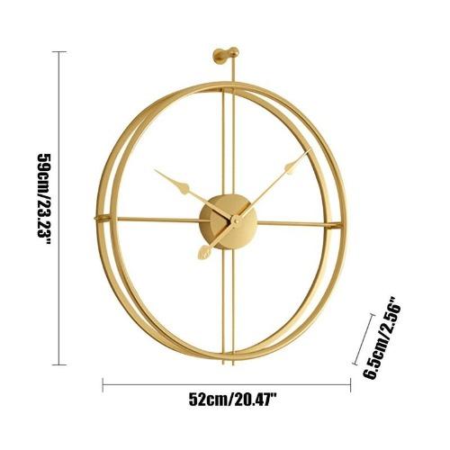 Aplos Round Metal Wall Clock - Novus Decor Wall Decor