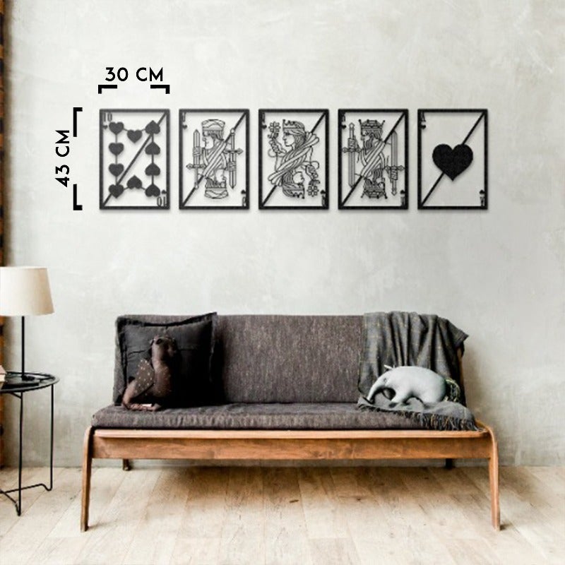 Royal Flush - Metal Wall Art - Novus Decor Wall Decor