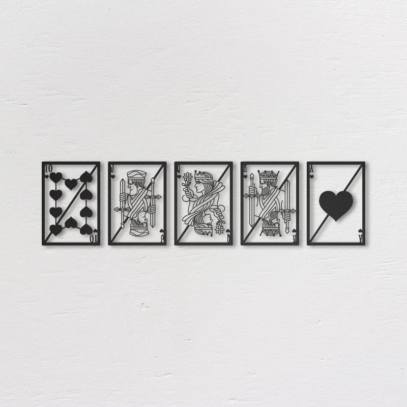 Royal Flush - Metal Wall Art - Novus Decor Wall Decor