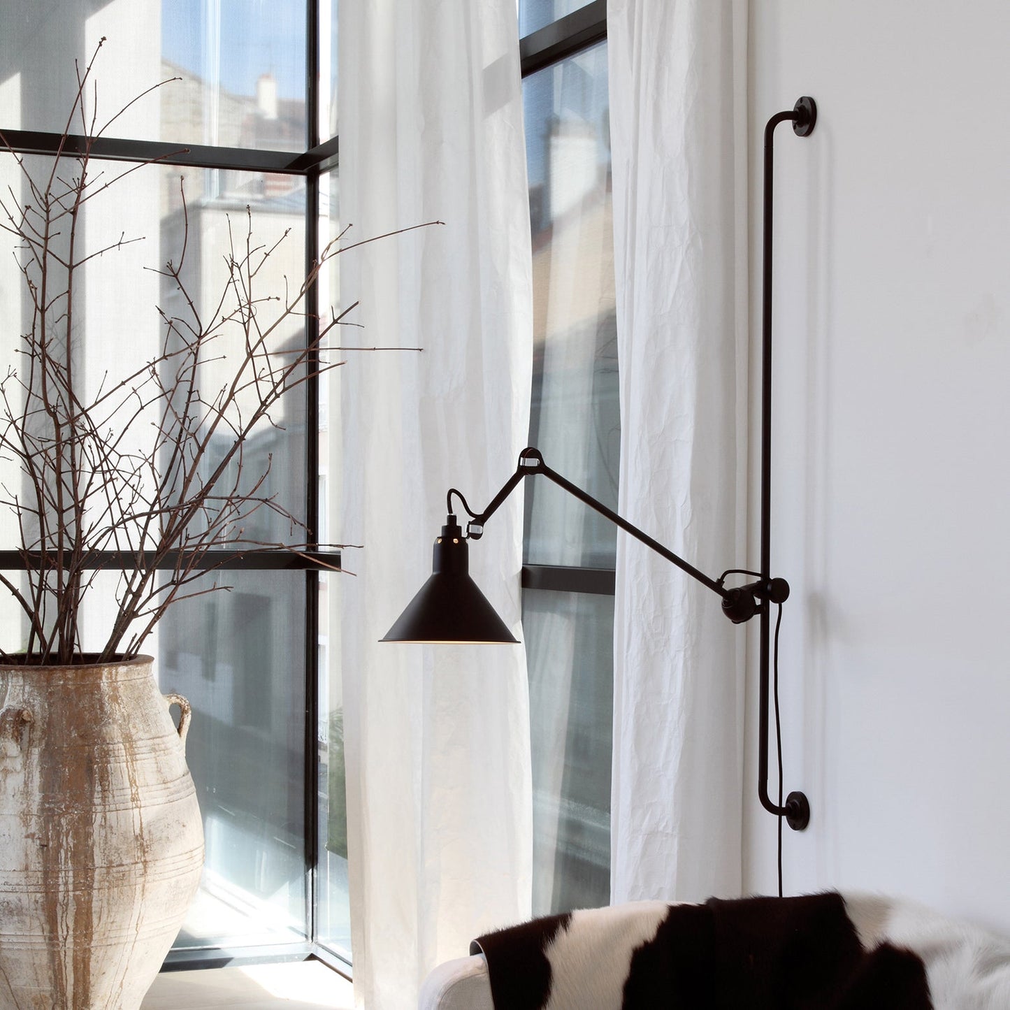 Lampe Gras N¡ã214 Conic Wall Sconce