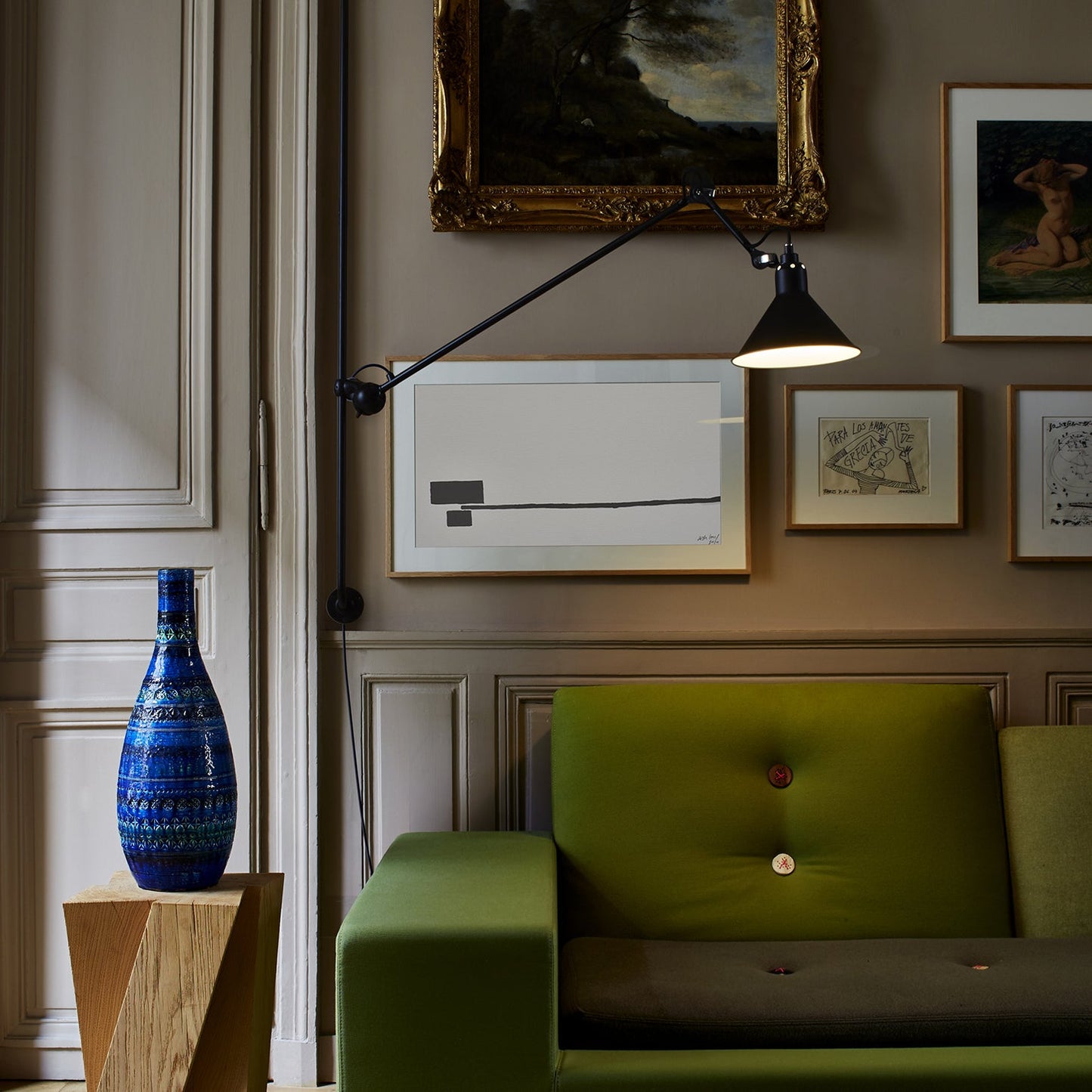 Lampe Gras N¡ã214 Conic Wall Sconce