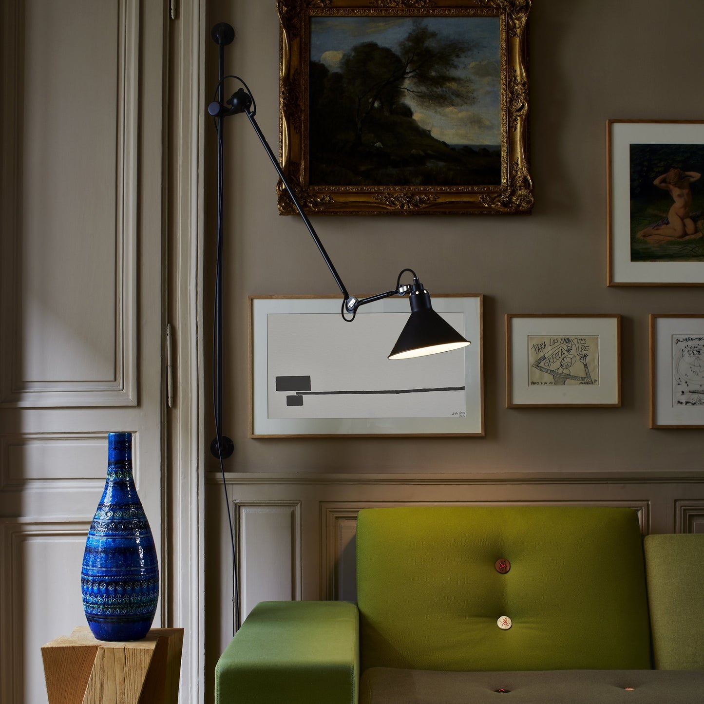 Lampe Gras N¡ã214 Conic Wall Sconce