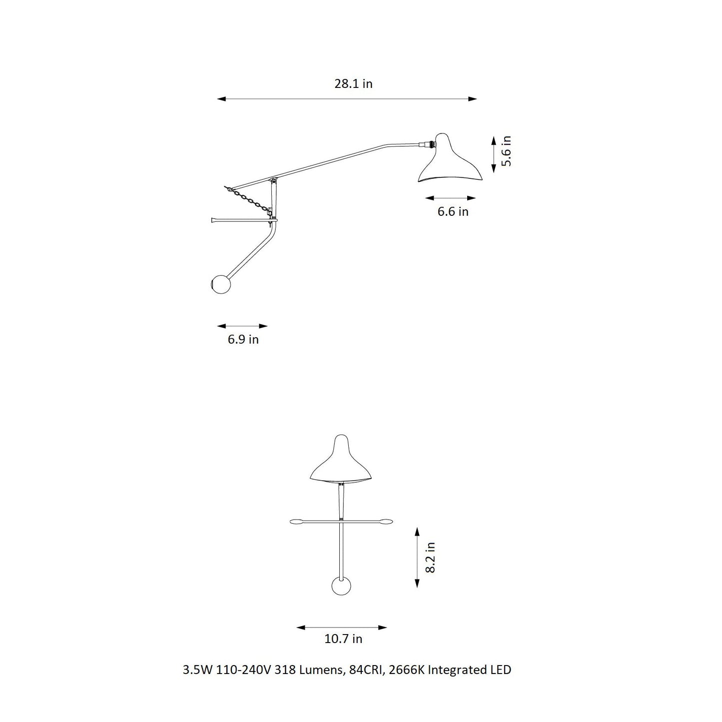 Mantis BS2 Wall Sconce