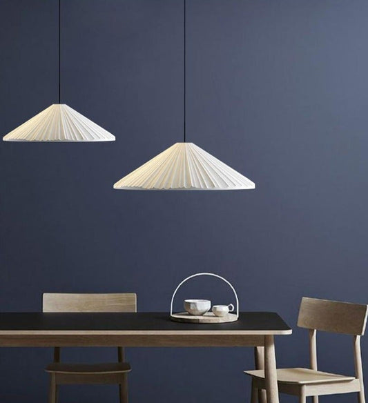 Signy Cone Pleated Pendant Light