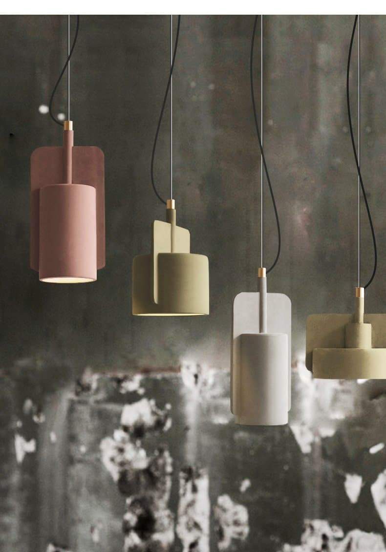 Runa Cement Industrial Pendant Light
