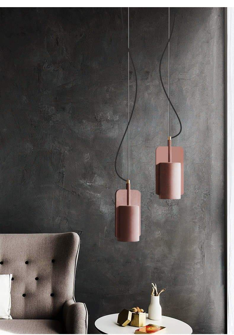 Runa Cement Industrial Pendant Light