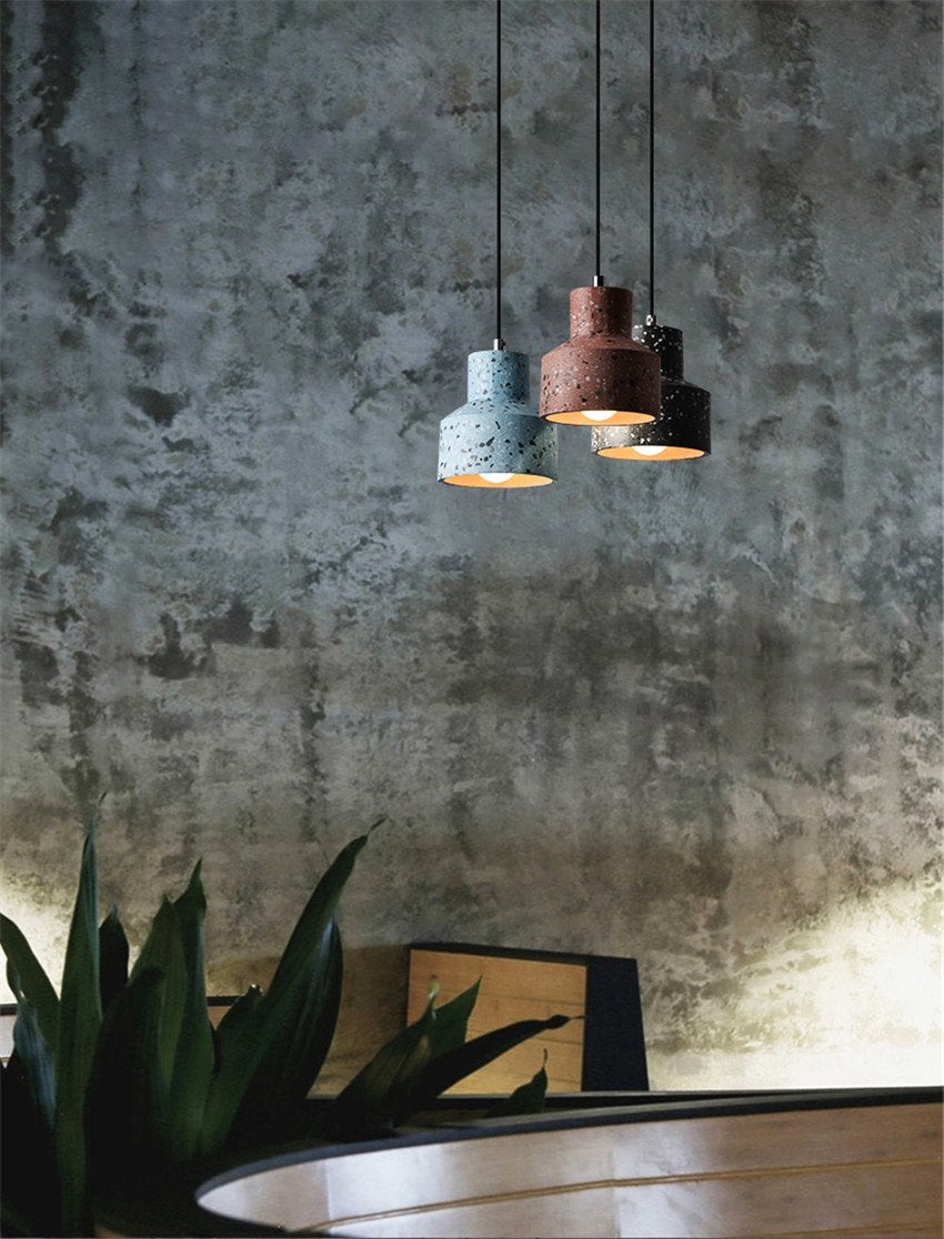 Kaja Cement Textured Pendant Light