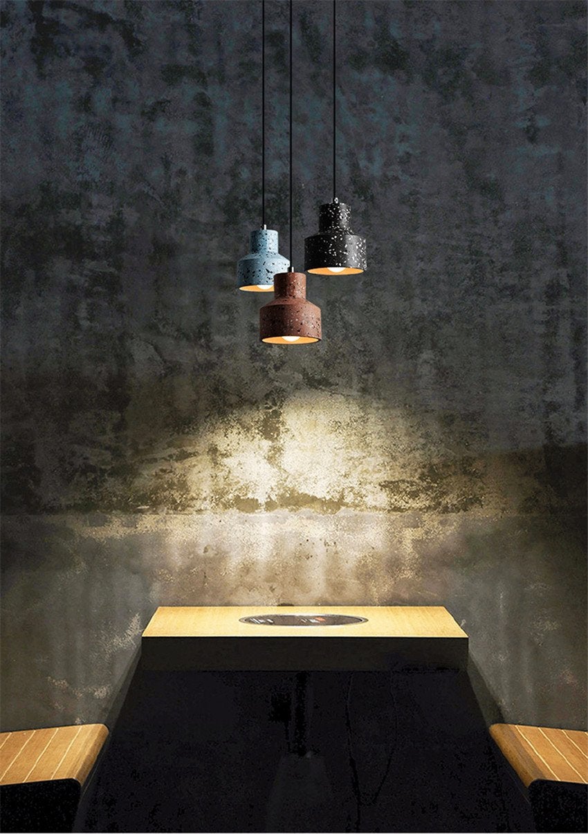 Kaja Cement Textured Pendant Light