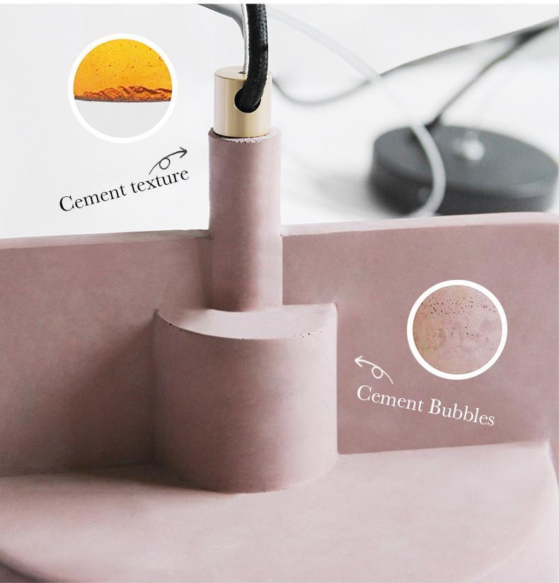 Runa Cement Industrial Pendant Light