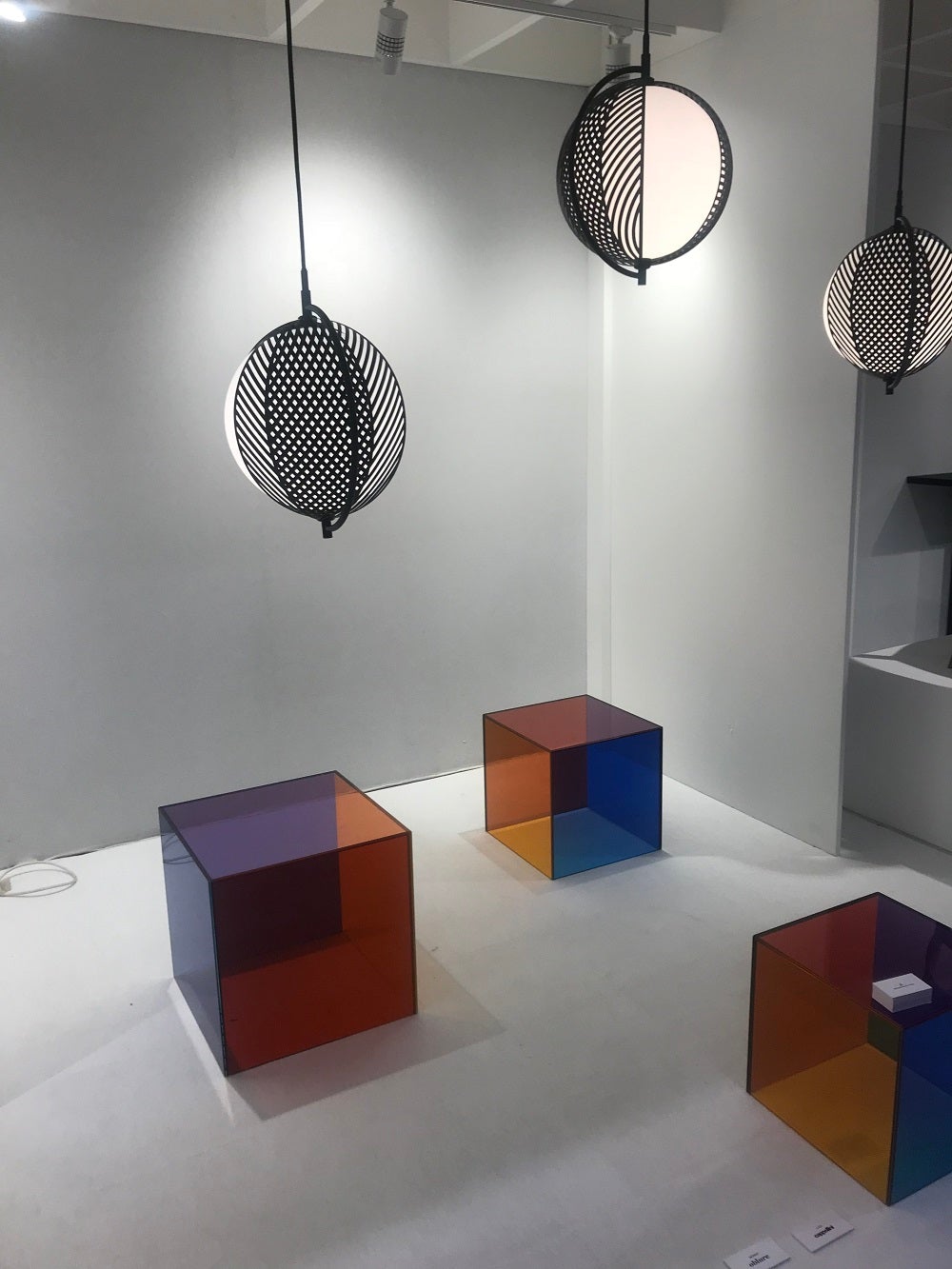 Drena Abstract Caged Sphere Pendant Light