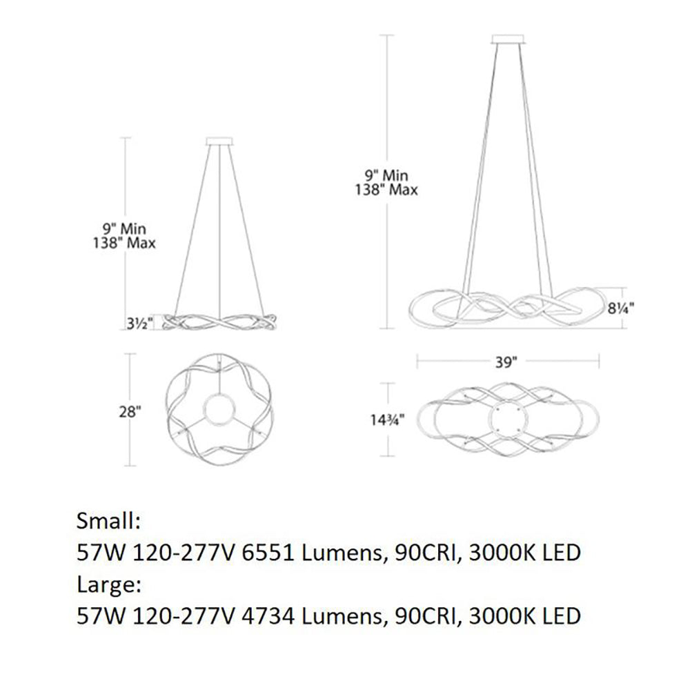 Interlace LED Pendant Light