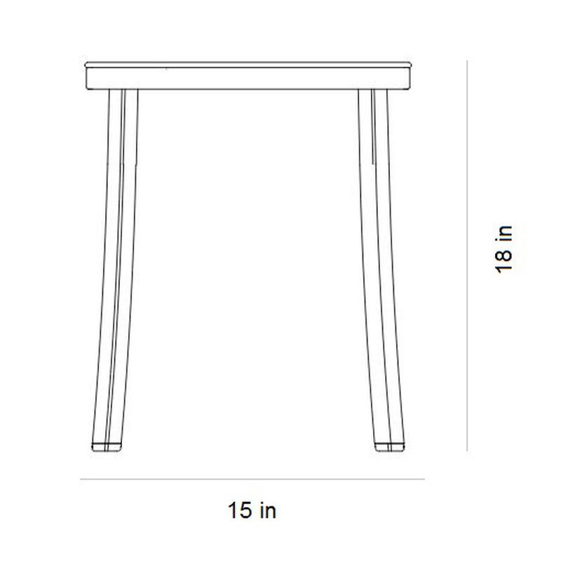 1 Inch Aluminum Stool