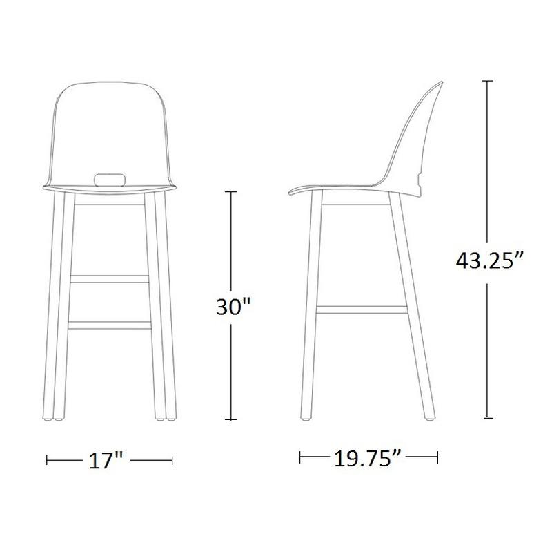 Alfi High Back Stool