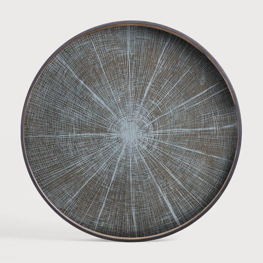 Large Tray Round Coffee Table Set