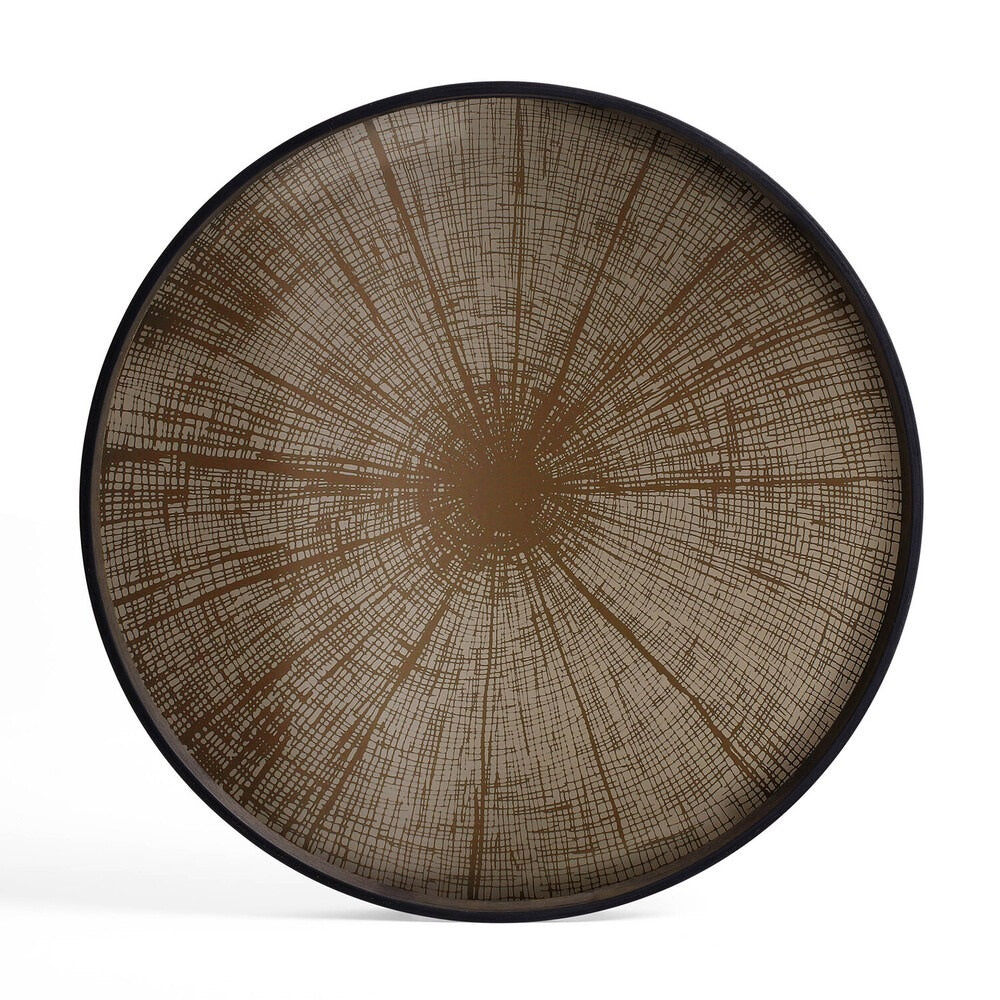 Large Tray Round Coffee Table Set