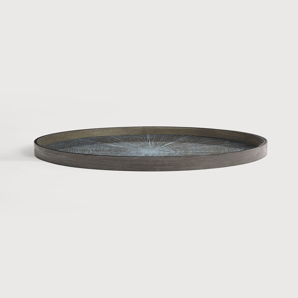 Large Tray Round Coffee Table Set