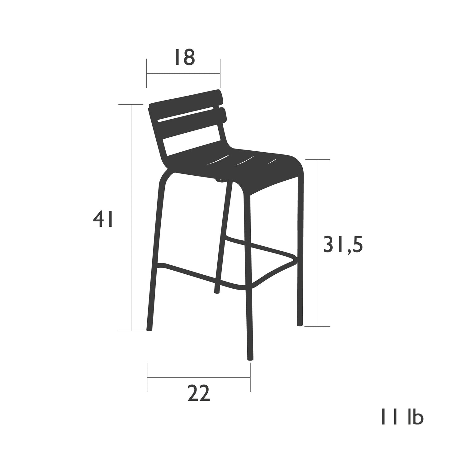 Luxembourg High Chair (Set of 2)