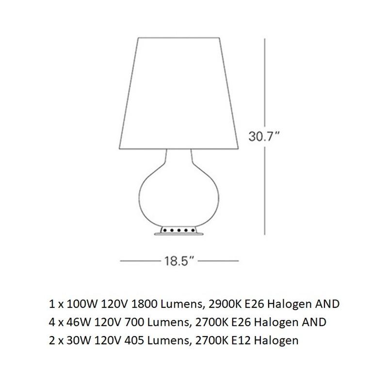 Fontana Total Black Table Lamp