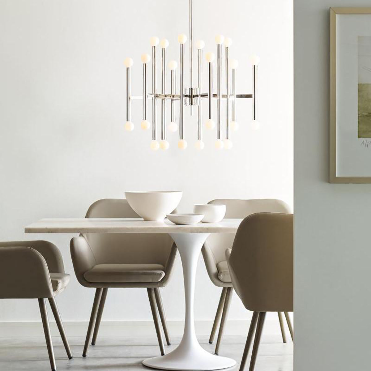 Thomas O'Brien Beckham Modern Chandelier