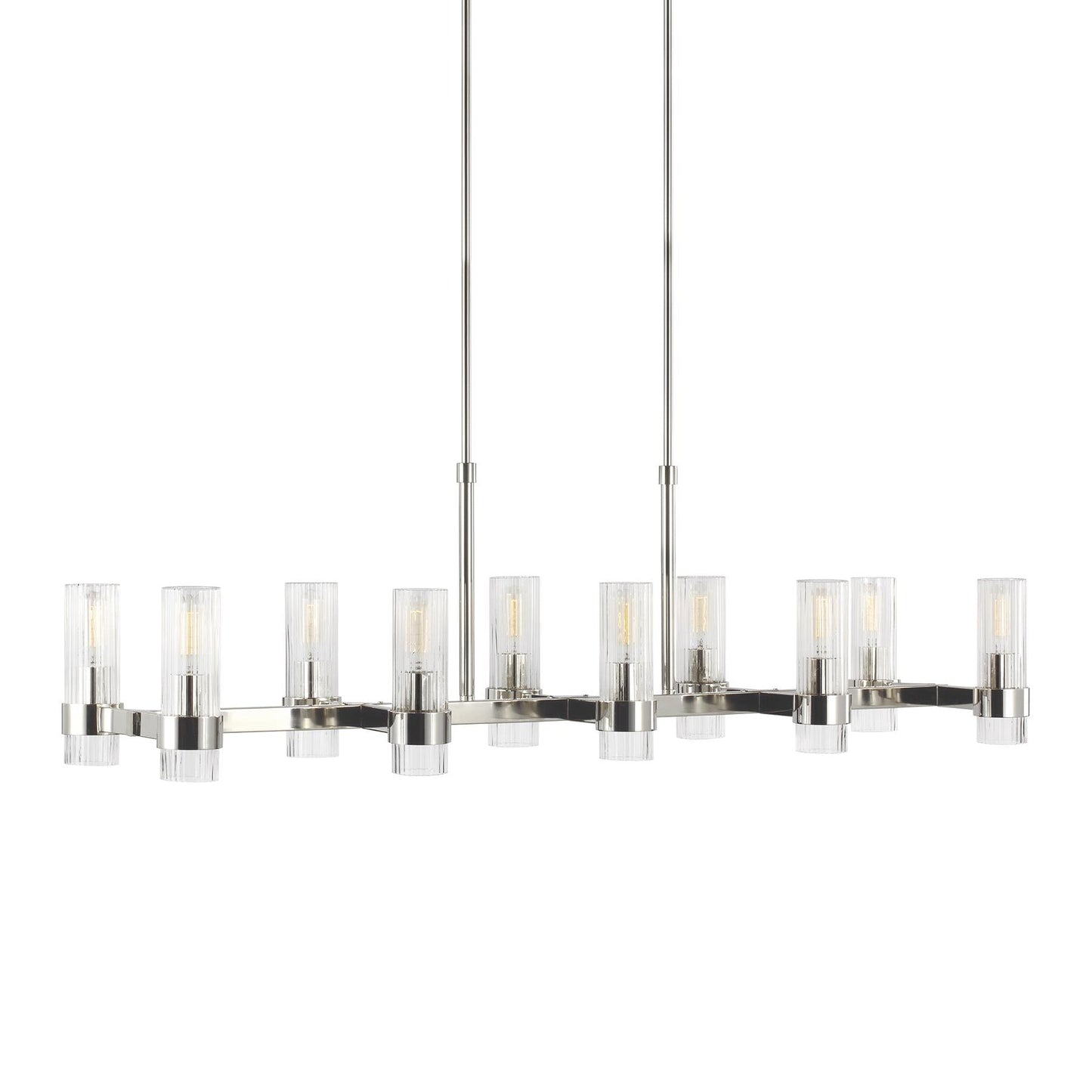 Chapman and Myers Geneva Linear Chandelier