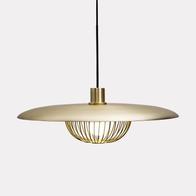 Rann Caged Wooden Pendant Light