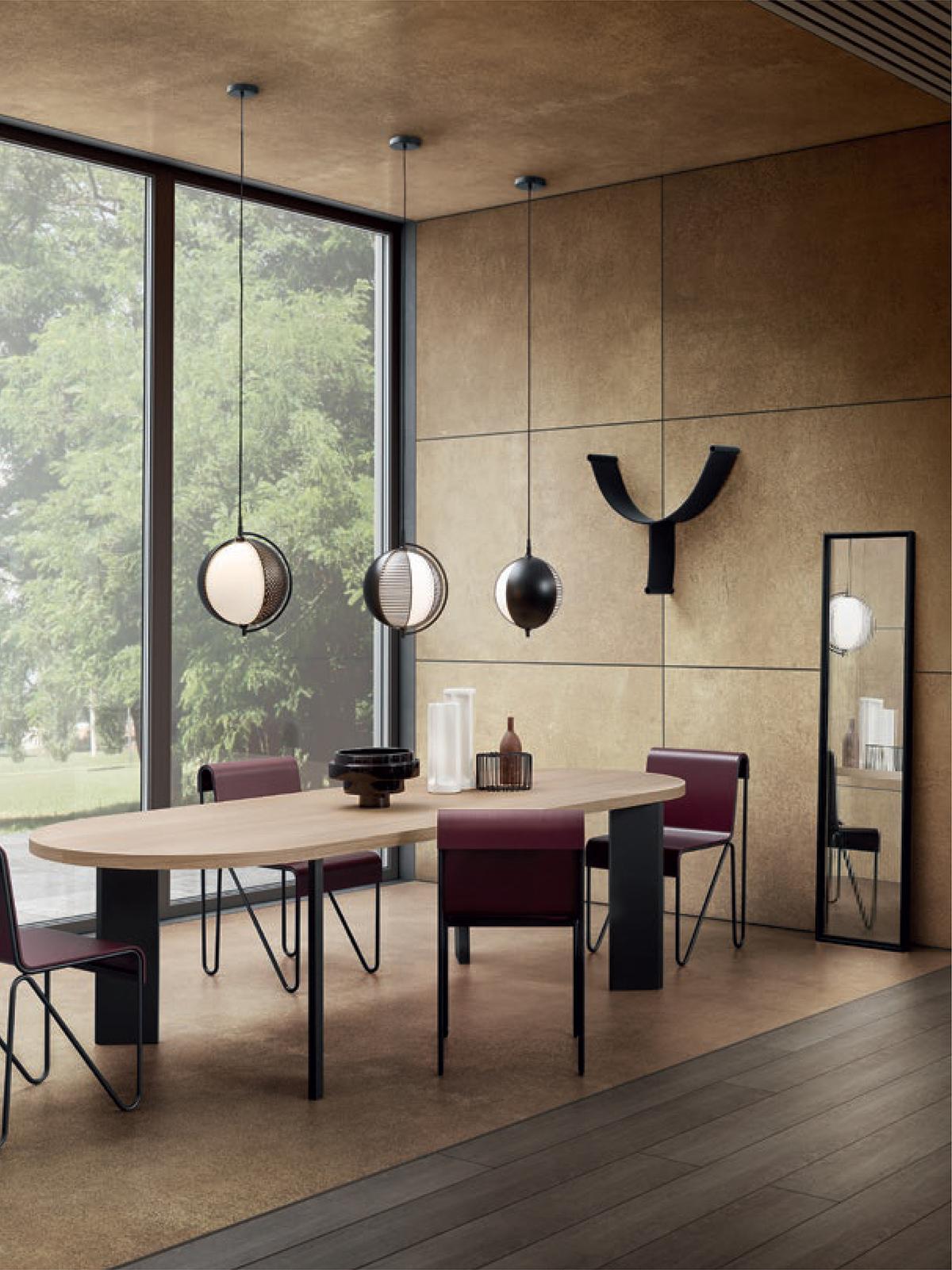 Drena Abstract Caged Sphere Pendant Light