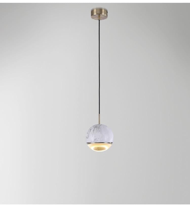 Kirsi Round Marble Pendant Light
