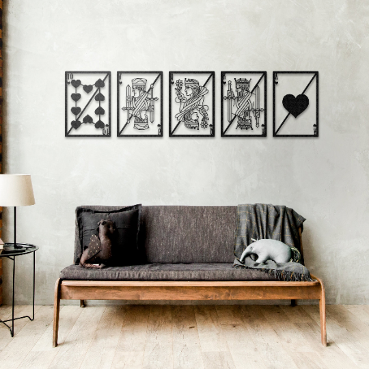 Royal Flush - Metal Wall Art - Novus Decor Wall Decor