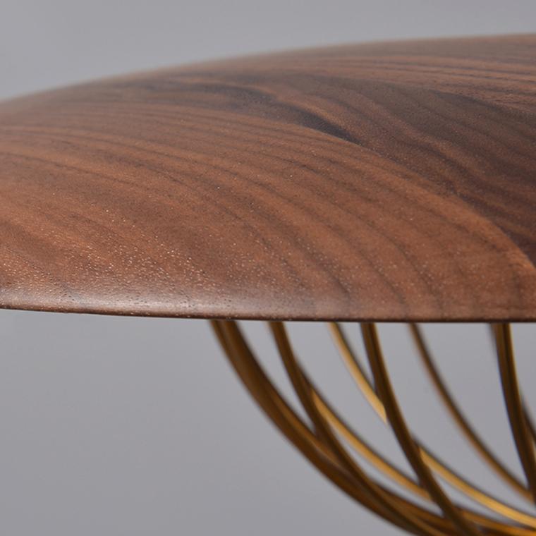 Rann Caged Wooden Pendant Light