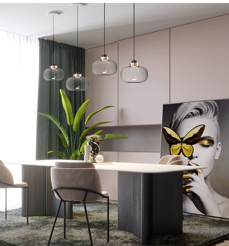 Greti Glass Minimal Pendant Light