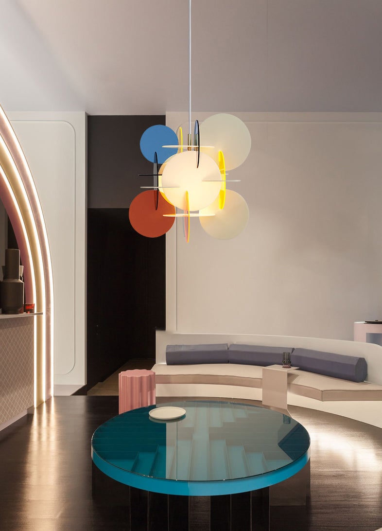 Lektra Colorful Geometric Pendant Light