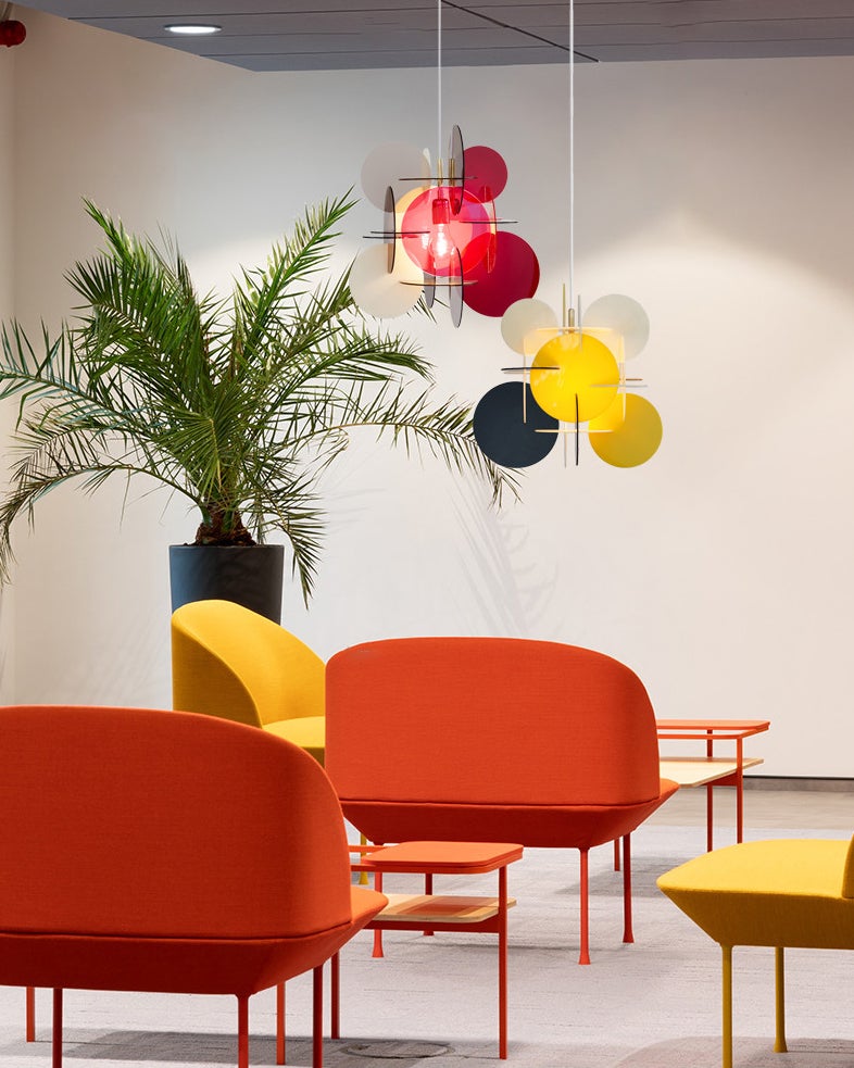 Lektra Colorful Geometric Pendant Light