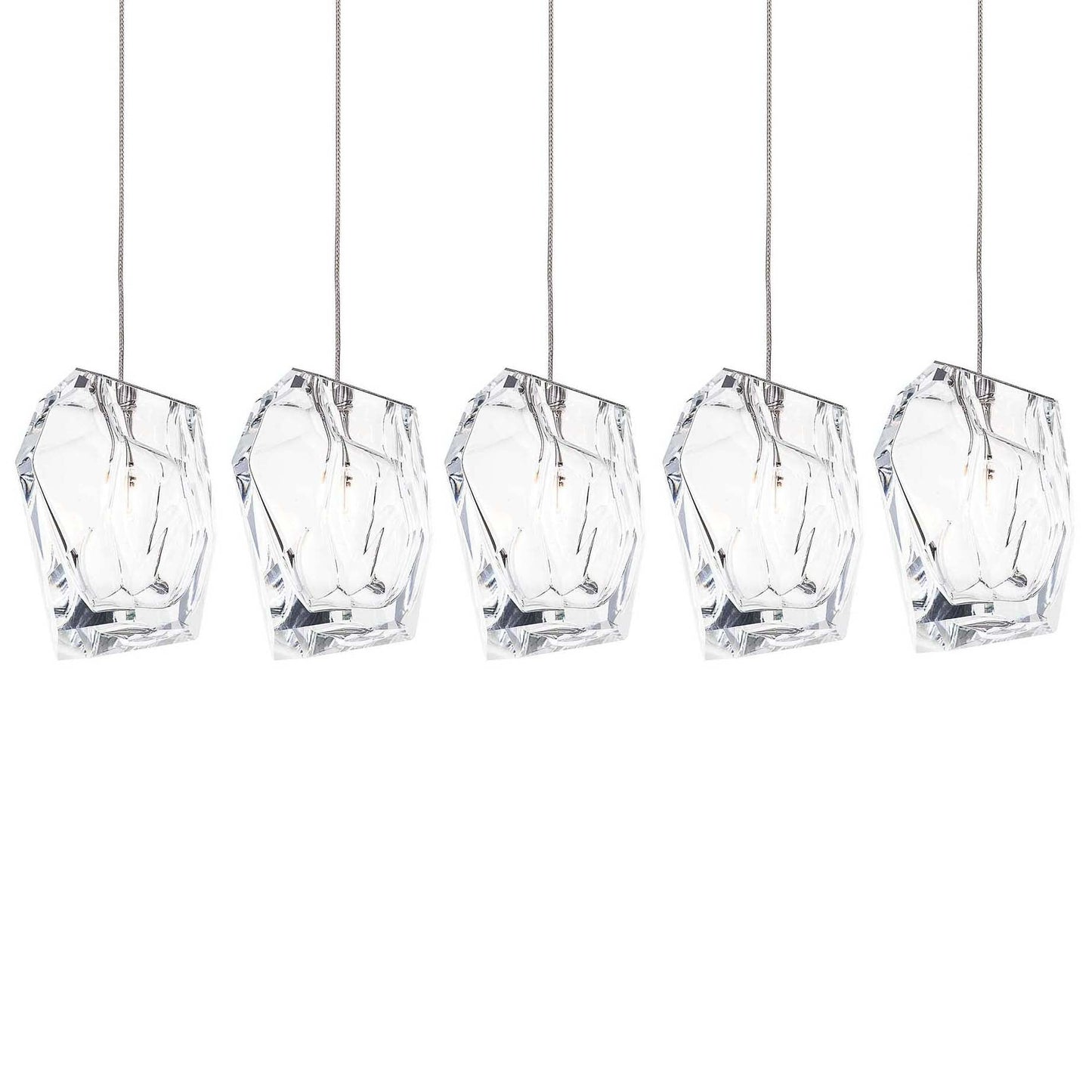 Crystal Rock 5-Light Cluster Pendant Light