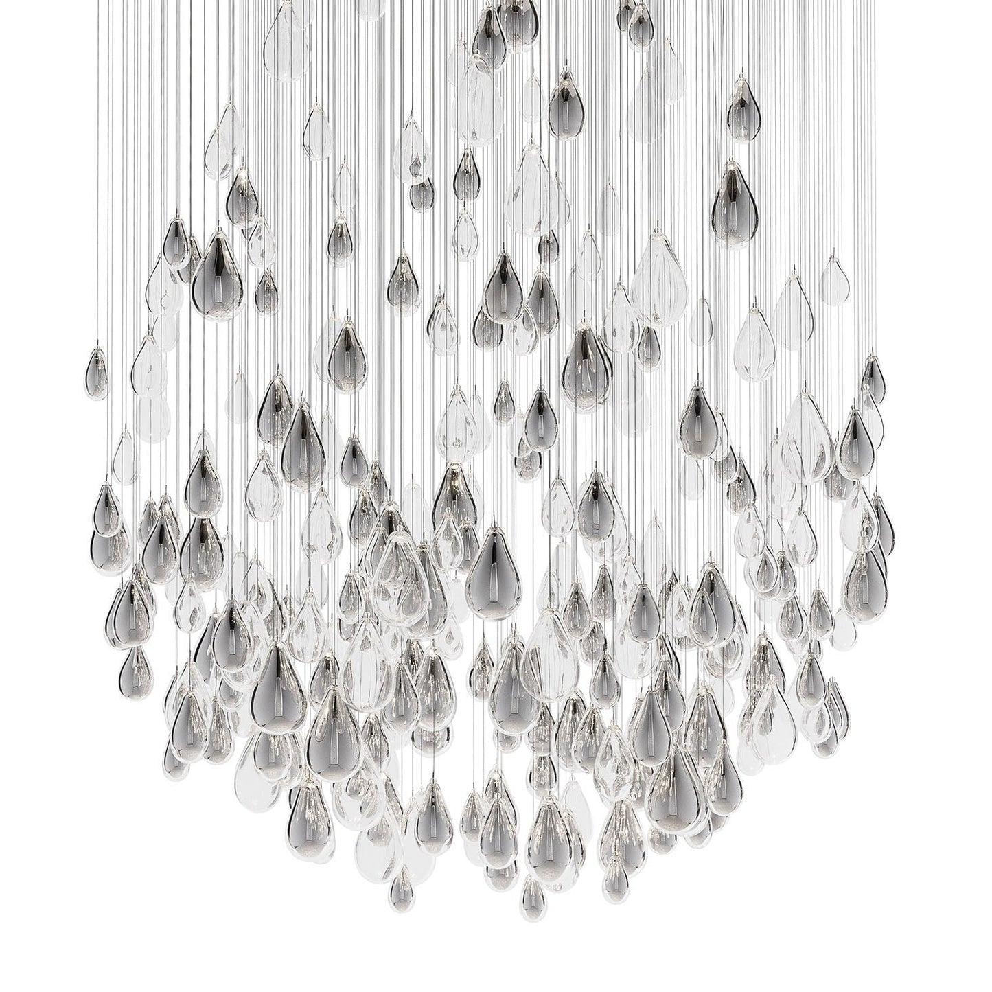 Droplets Sculpture Semi Flush Mount
