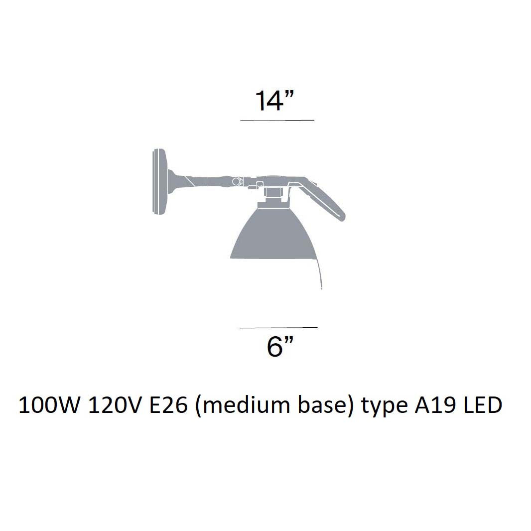 Fortebraccio Spot Wall Sconce