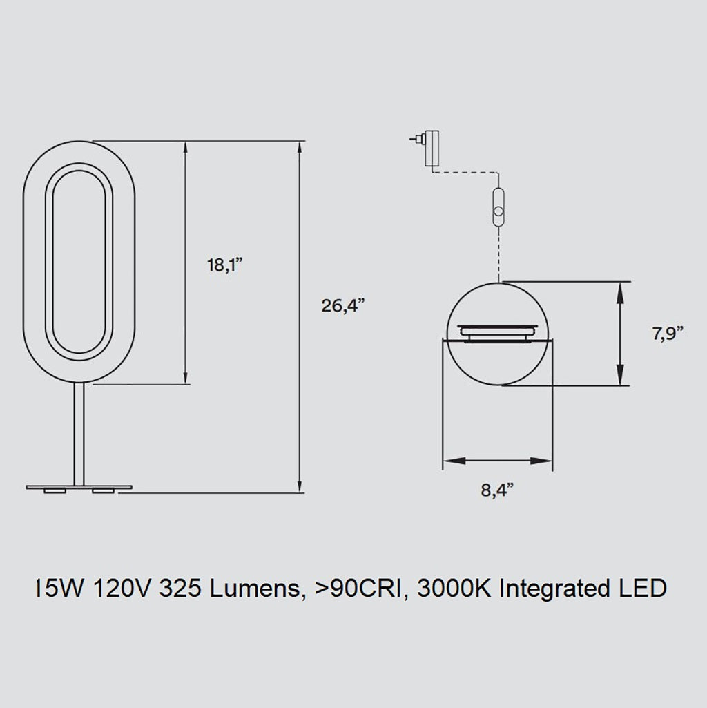 Lens Table Lamp