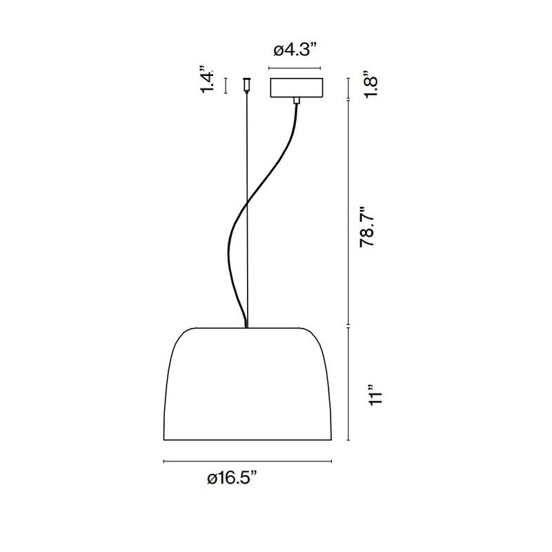 Djembe LED Pendant Light