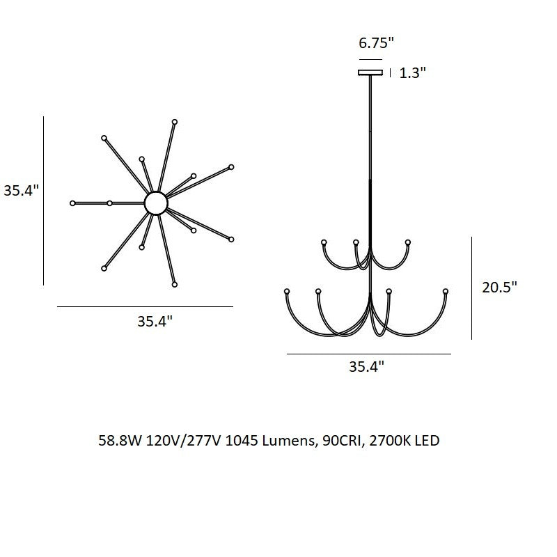Arca Multi-Tier Chandelier