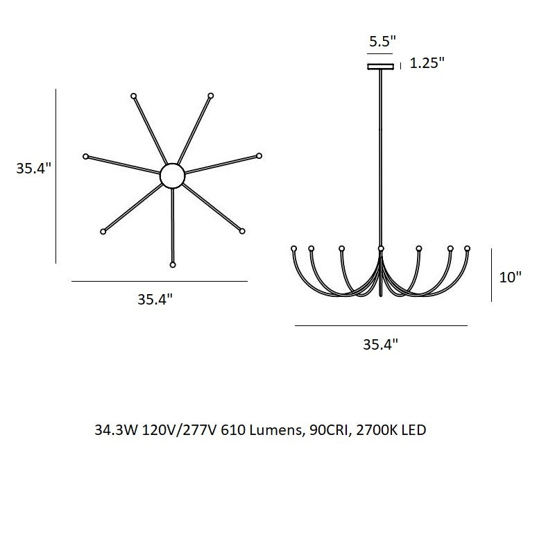 Arca Single Chandelier