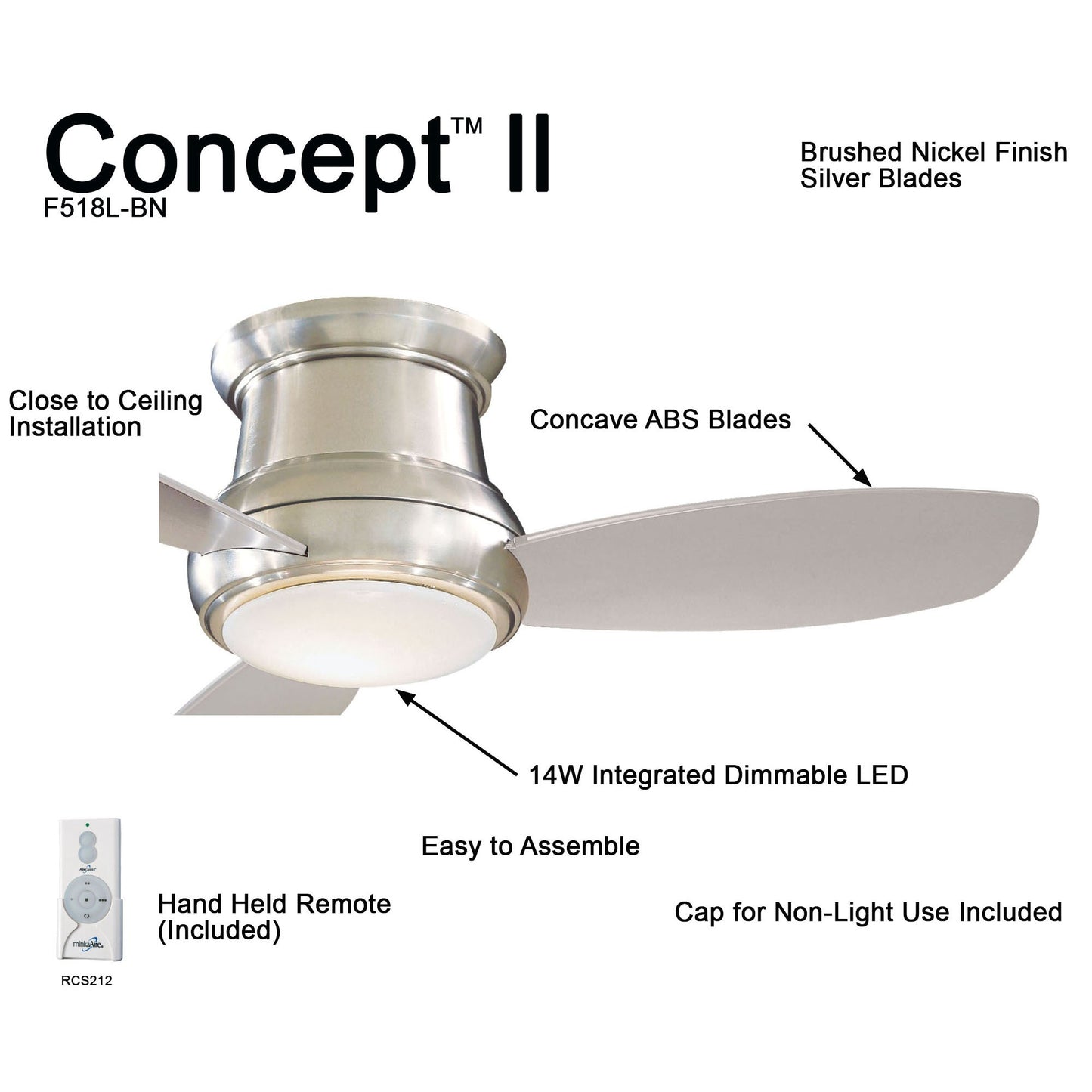 Concept II LED Ceiling Fan