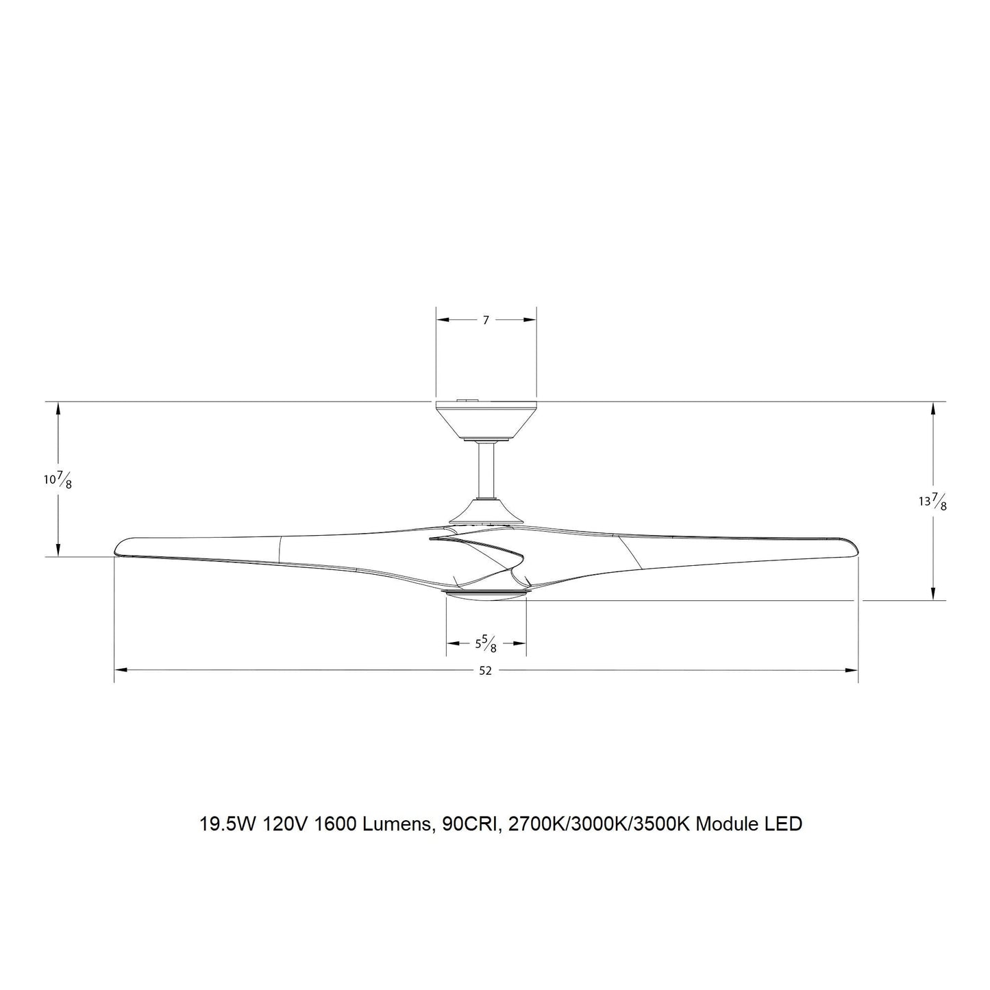 Zephyr Indoor/Outdoor Ceiling Fan