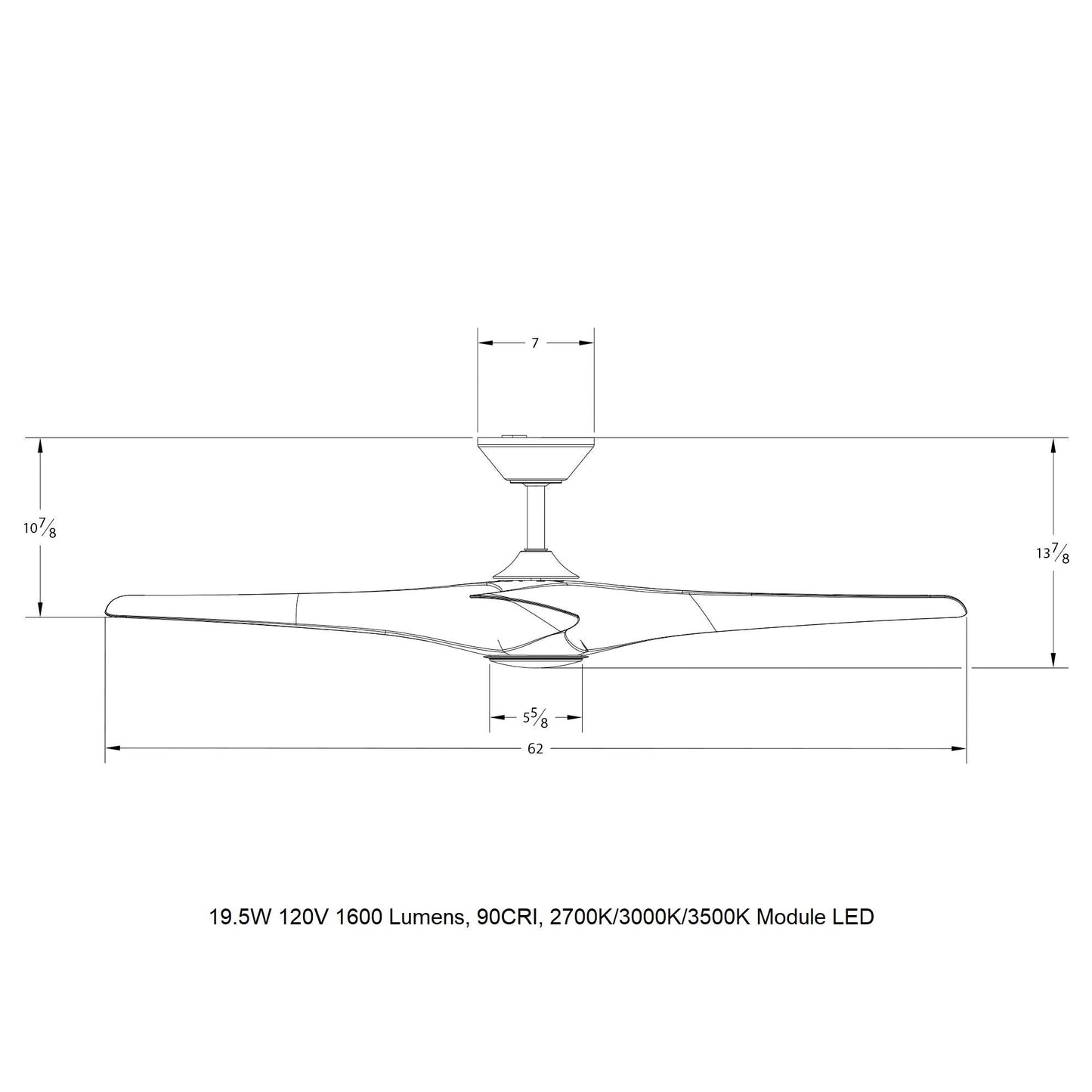 Zephyr Indoor/Outdoor Ceiling Fan