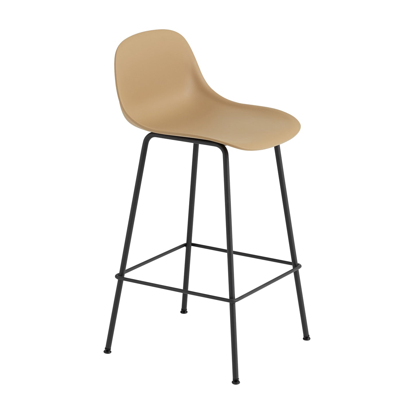 Fiber Stool with Tube Base