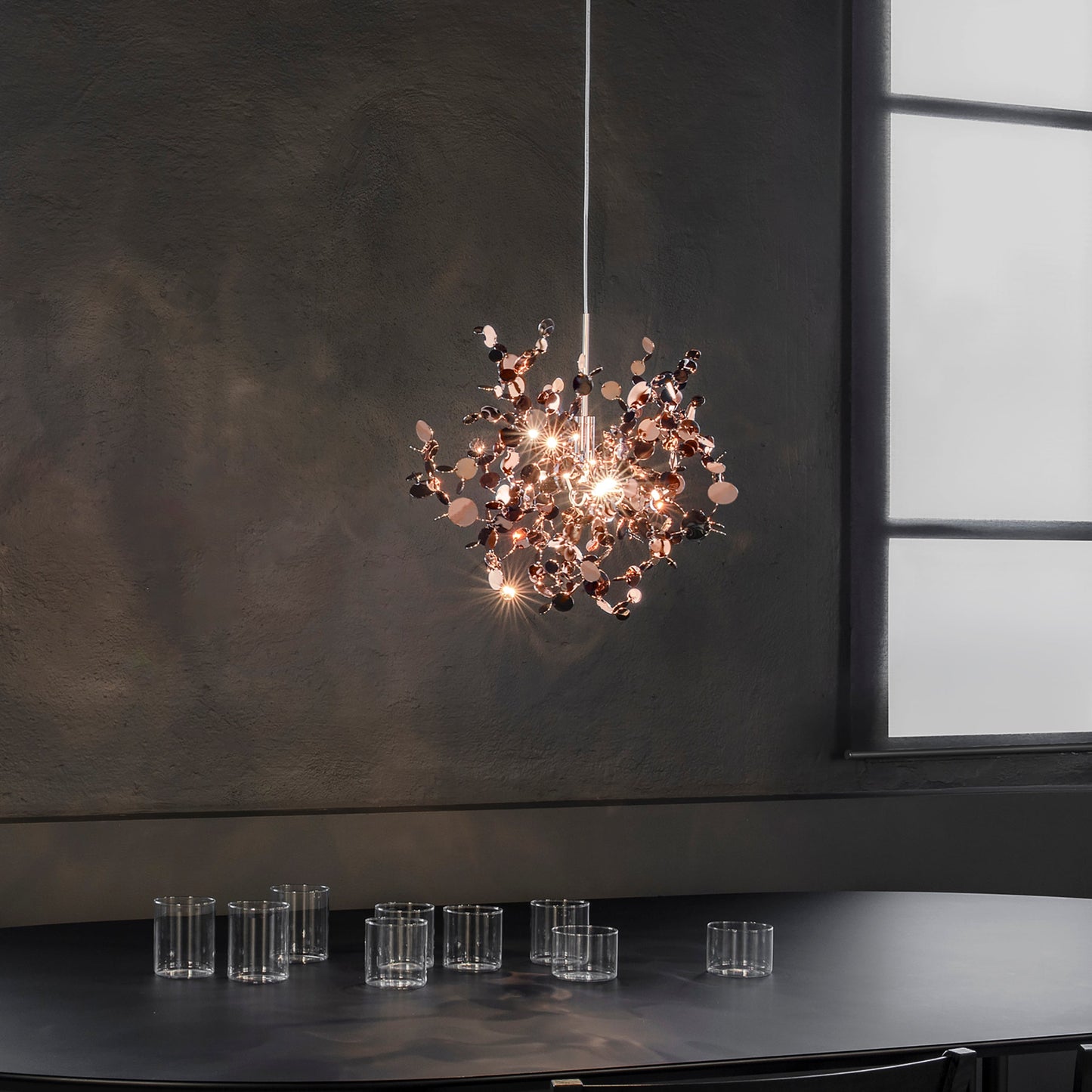 Argent Mini Pendant Light with Disc