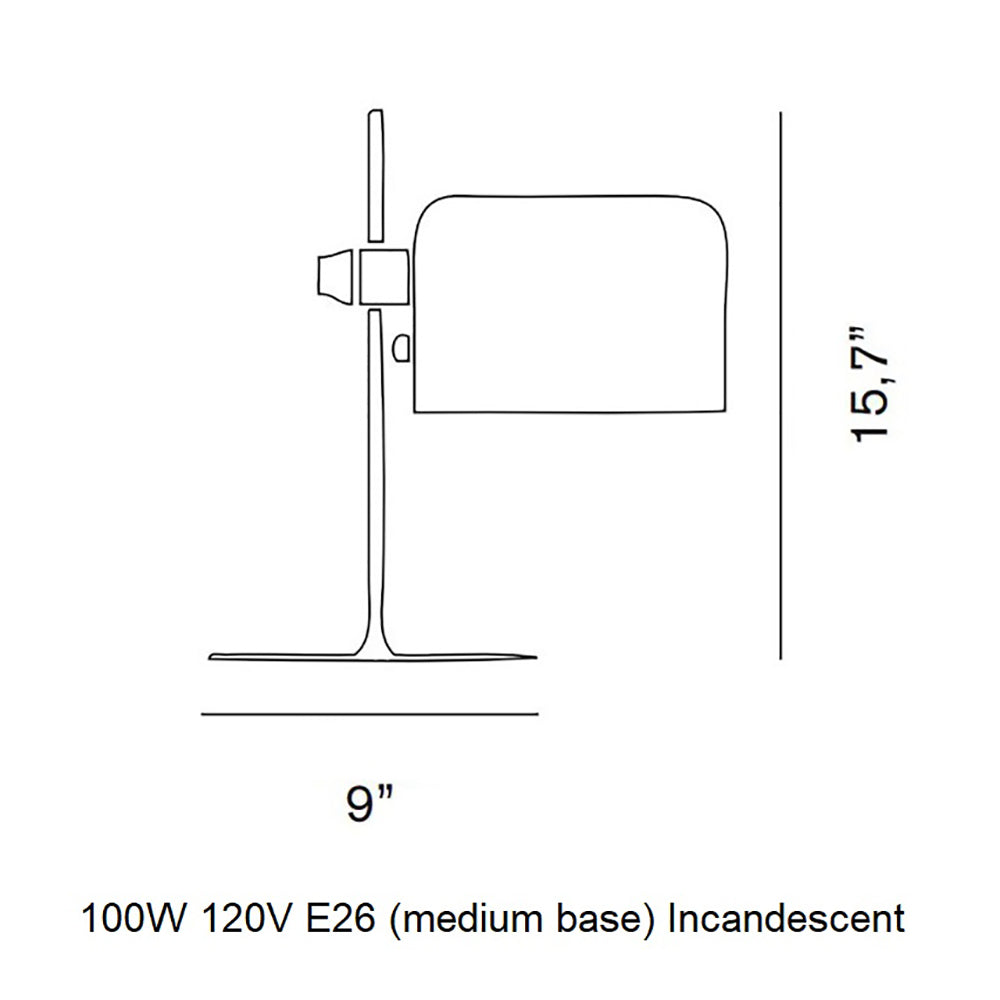 Coup¨¦ Table Lamp