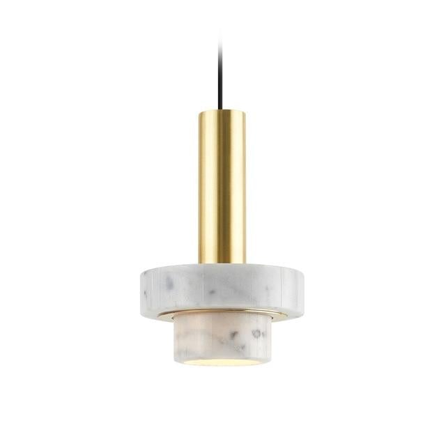 Lagri I Marble Brass Pendant Light