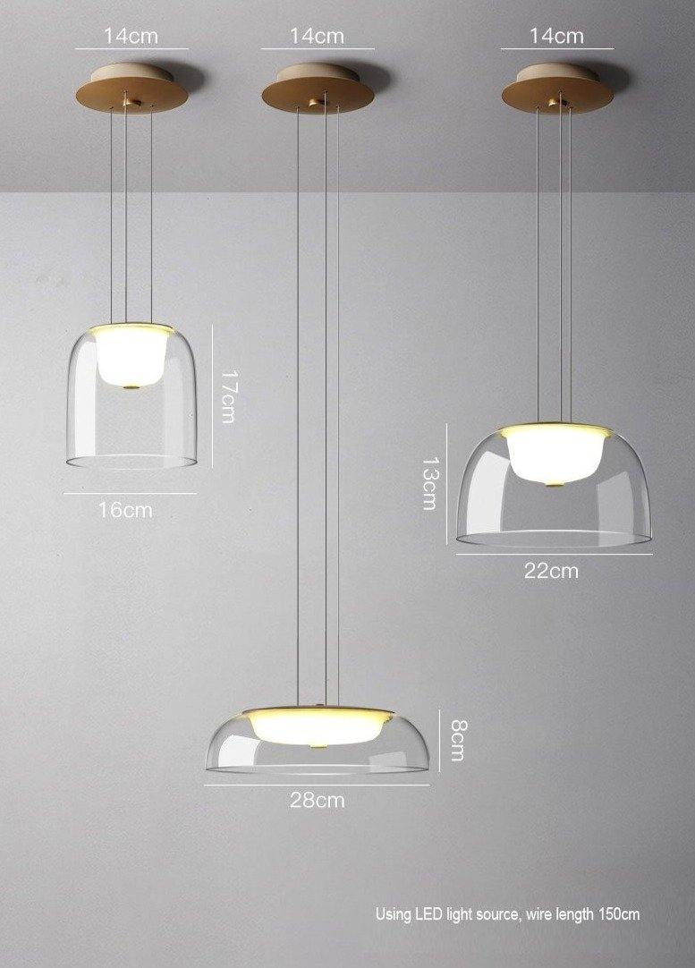Aura Minimal Glass Pendant Light