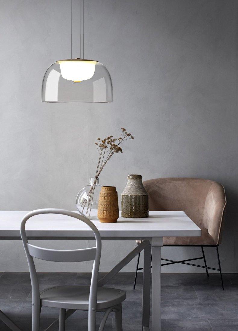 Aura Minimal Glass Pendant Light