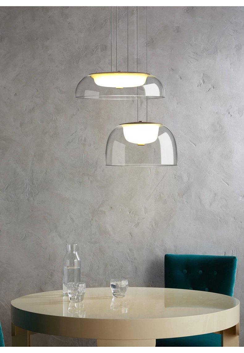 Aura Minimal Glass Pendant Light
