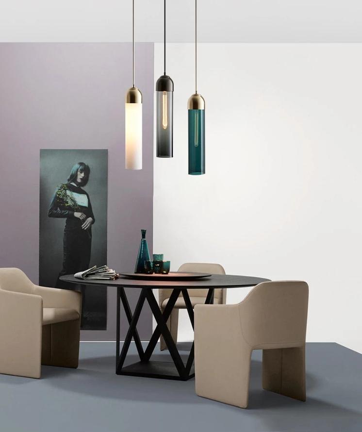 Erma Glass Modern Pendant Light